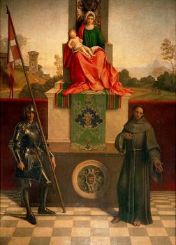 Giorgione : Madonna Enthroned with the Child between St Francis and St